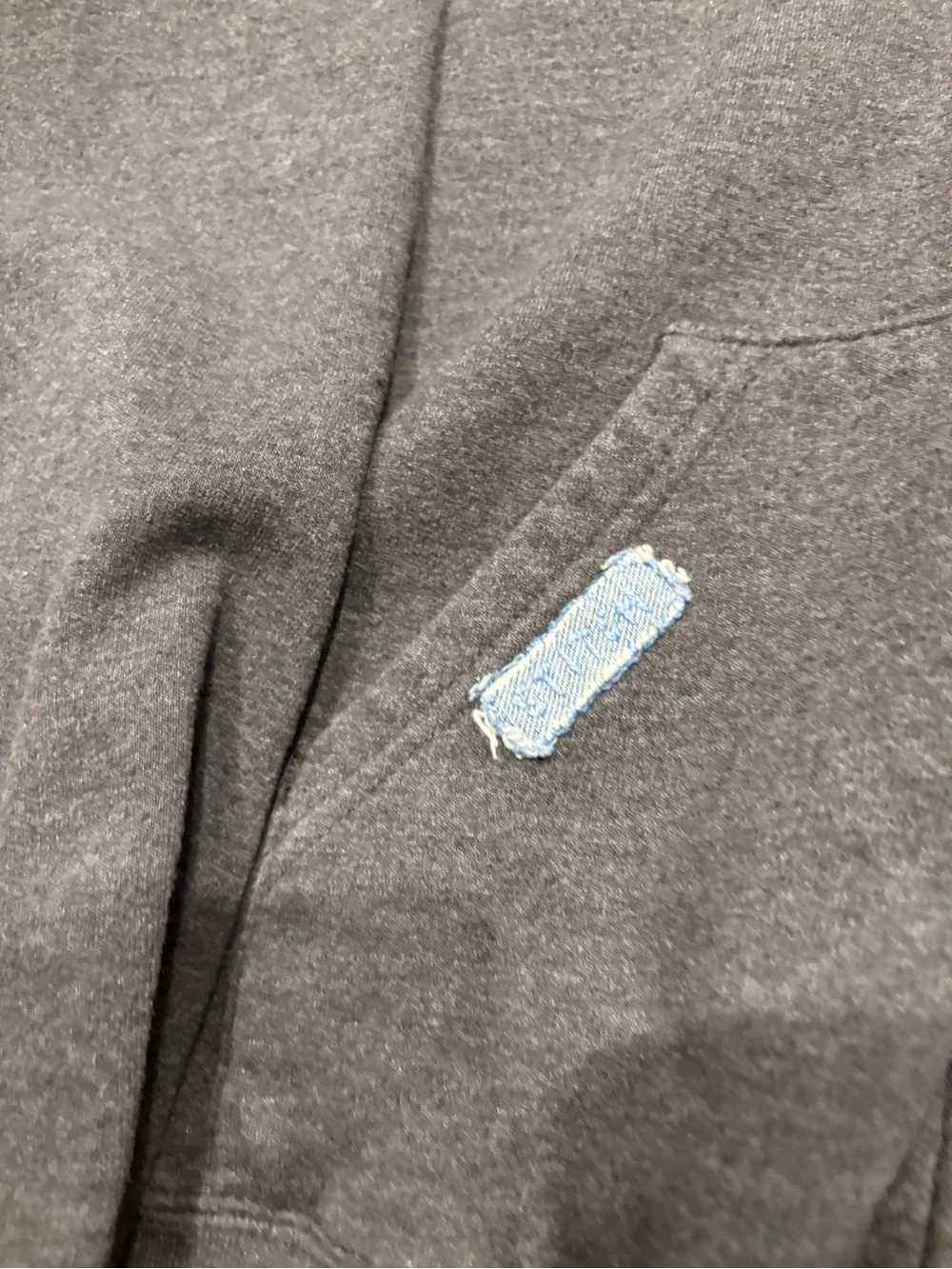 Champion Eco UCLA Bruins Distressed Full Zip Hoodie Mens Large Charcoal Grey